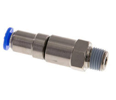 6mm & R1/4'' Quick Swivel Joint Push-In-Male Threads Nickel-Plated Brass/PBT NBR Rotatable