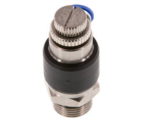 Flow Control Silencer Meter-Out Elbow 6 mm - G3/8'' Brass/PA 66