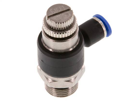 Flow Control Silencer Meter-Out Elbow 6 mm - G3/8'' Brass/PA 66