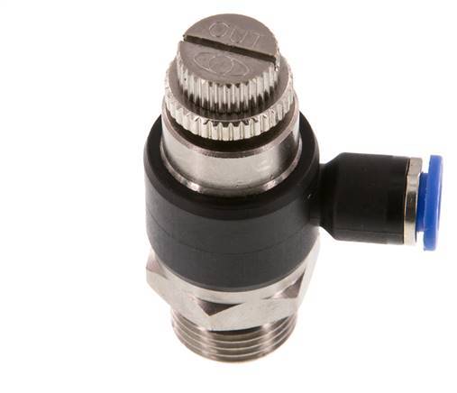 Flow Control Silencer Meter-Out Elbow 6 mm - G3/8'' Brass/PA 66