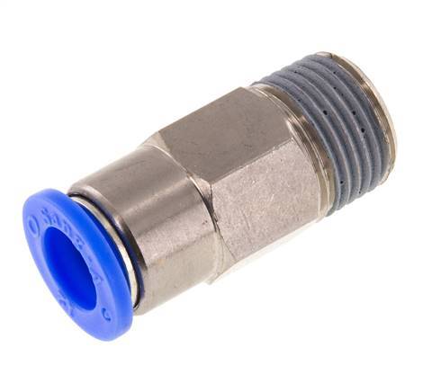 Racor rápido de 12 mm y R1/2'' macho con cierre automático de latón/PBT ...