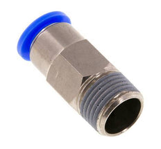 Racor rápido de 12 mm y R1/2'' macho con cierre automático de latón/PBT 0-10bar (0-145psi)