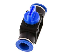 Válvula manual de cierre de 3/2 vías 12 mm plástico/latón