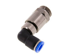 10mm & G1/2'' Elbow Quick Swivel Joint Push-In-Male Threads Nickel-Plated Brass/PBT NBR Rotatable