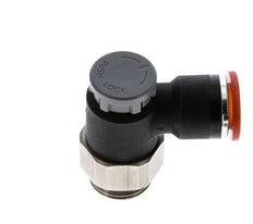 Flow Control Valve Meter-In Elbow 10 mm - G3/8'' Brass/PA 66 Locknut