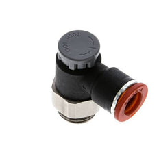 Flow Control Valve Meter-In Elbow 10 mm - G3/8'' Brass/PA 66 Locknut