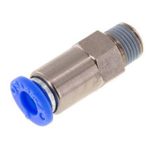 Válvula de retención a presión de 6mm y R1/8'' macho de latón/PBT 0,2-10bar (3-145psi) con rosca para manguera