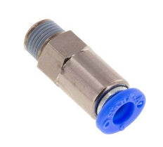 Válvula de retención a presión de 6mm y R1/8'' macho de latón/PBT 0,2-10bar (3-145psi) con rosca para manguera