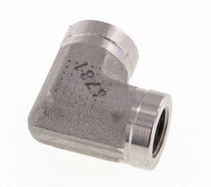 Racor acodado 90deg G1/4'' Hembra Acero inoxidable de alta presión 350bar (4917.5psi) Hidráulico