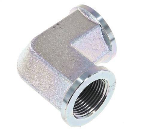 Racor acodado 90deg G1'' Hembra Acero Alta Presión 160bar (2248.0psi) Hidráulico