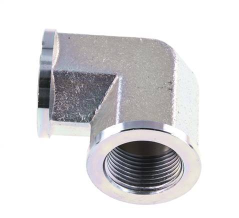 Racor acodado 90deg G1'' Hembra Acero Alta Presión 160bar (2248.0psi) Hidráulico