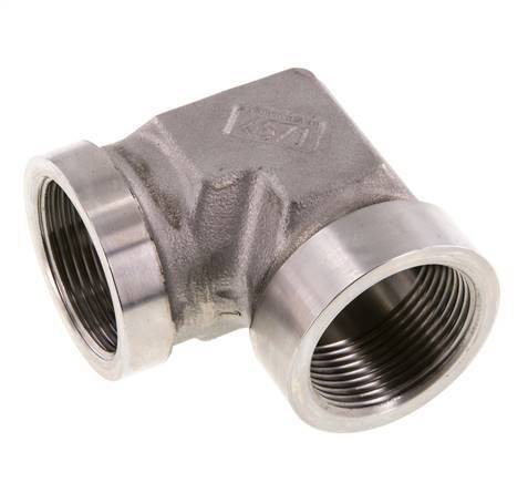 Racor acodado 90deg G1 1/4'' Hembra Acero inoxidable de alta presión Hidráulica 160bar (2248.0psi)