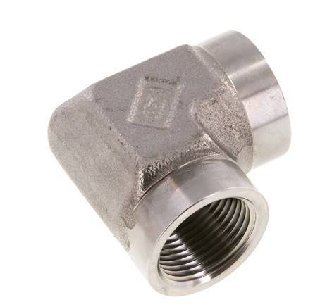 Racor acodado 90deg G3/4'' Hembra Acero inoxidable de alta presión 200bar (2810.0psi) Hidráulico