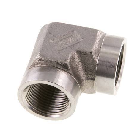 Racor acodado 90deg G3/4'' Hembra Acero inoxidable de alta presión 200bar (2810.0psi) Hidráulico