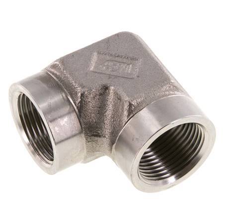 Racor acodado 90deg G3/4'' Hembra Acero inoxidable de alta presión 200bar (2810.0psi) Hidráulico