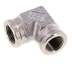 Racor acodado 90deg G3/8'' Hembra Acero inoxidable de alta presión 250bar (3512.5psi) Hidráulico