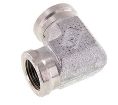 Racor acodado 90deg G3/8'' Hembra Acero inoxidable de alta presión 250bar (3512.5psi) Hidráulico