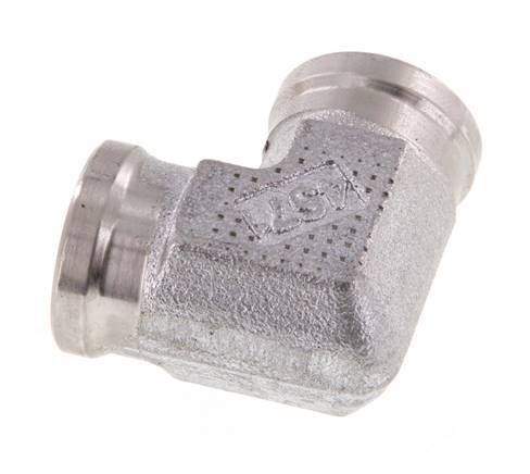 Racor acodado 90deg G3/8'' Hembra Acero inoxidable de alta presión 250bar (3512.5psi) Hidráulico