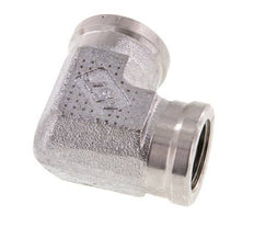 Racor acodado 90deg G3/8'' Hembra Acero inoxidable de alta presión 250bar (3512.5psi) Hidráulico