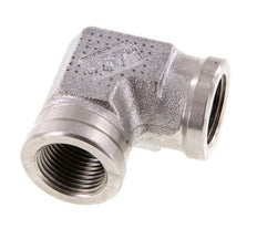 Racor acodado 90deg G3/8'' Hembra Acero inoxidable de alta presión 250bar (3512.5psi) Hidráulico