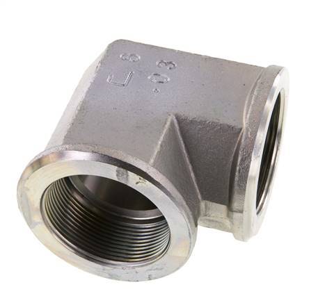 Racor acodado 90deg G2'' Hembra Acero Alta Presión 100bar (1405.0psi) Hidráulico