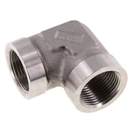 Racor acodado 90deg G1'' Hembra Acero inoxidable de alta presión Hidráulica 160bar (2248.0psi)