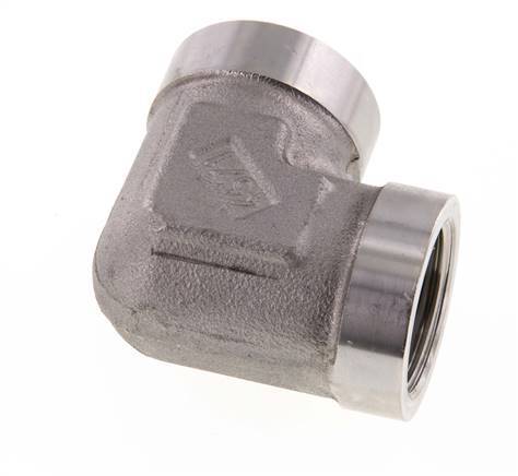 Racor acodado 90deg G1'' Hembra Acero inoxidable de alta presión Hidráulica 160bar (2248.0psi)