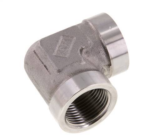 Racor acodado 90deg G1'' Hembra Acero inoxidable de alta presión Hidráulica 160bar (2248.0psi)