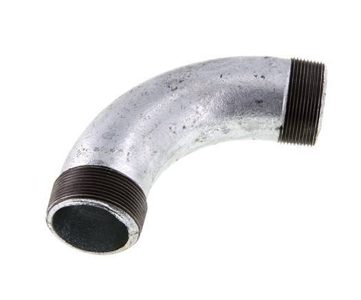 Tubo en ángulo de 90 grados R2'' Hierro fundido 25bar (351.25psi)