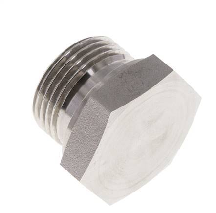 Tapón G1'' Acero inoxidable con hexágono exterior cono de 60° 150bar (2107,5psi) Hidráulico