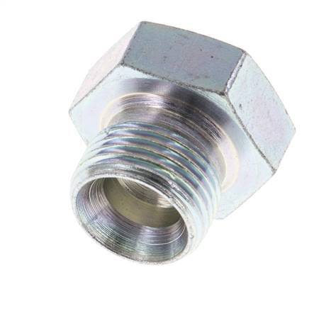Plug G3/8'' Steel with External Hex 60° cone 425bar (5971.25psi) Hydraulic [5 Pieces]