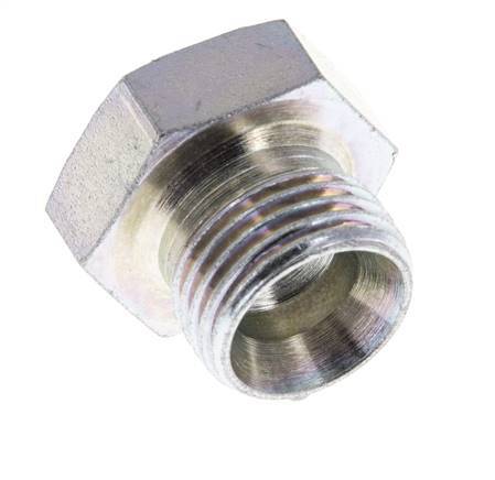 Plug G1/2'' Steel with External Hex 60° cone 300bar (4215.0psi) Hydraulic [2 Pieces]