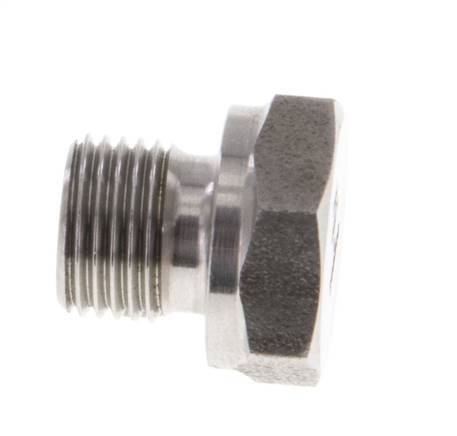 Tapón G1/8'' Acero inoxidable con cono hexagonal externo de 60° 575bar (8078.75psi) Hidráulico
