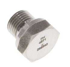 Tapón G1/8'' Acero inoxidable con cono hexagonal externo de 60° 575bar (8078.75psi) Hidráulico