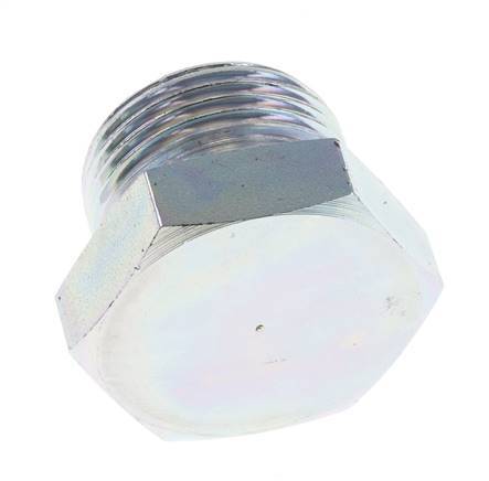 Tapón G1'' Acero con hexágono exterior cono 60° 150bar (2107.5psi) Hidráulico