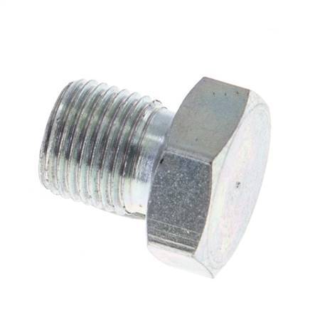 Plug G1/8'' Steel with External Hex 60° cone 575bar (8078.75psi) Hydraulic [10 Pieces]
