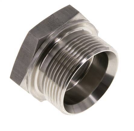 Tapón G1 1/2'' Acero inoxidable con hexágono exterior cono de 60° 125bar (1756.25psi) Hidráulico