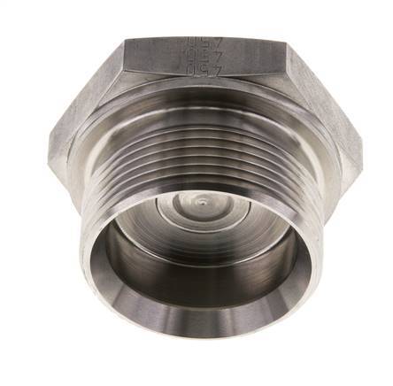 Tapón G1 1/2'' Acero inoxidable con hexágono exterior cono de 60° 125bar (1756.25psi) Hidráulico