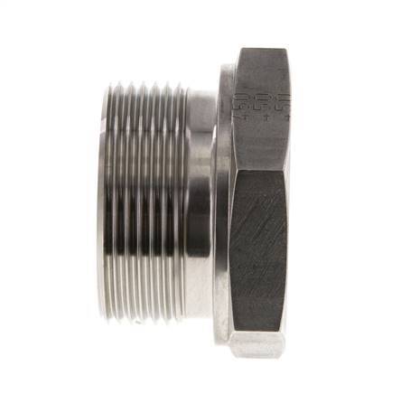 Tapón G1 1/2'' Acero inoxidable con hexágono exterior cono de 60° 125bar (1756.25psi) Hidráulico