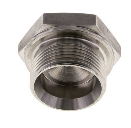 Tapón G1 1/4'' Acero inoxidable con hexágono exterior cono de 60° 150bar (2107,5psi) Hidráulico