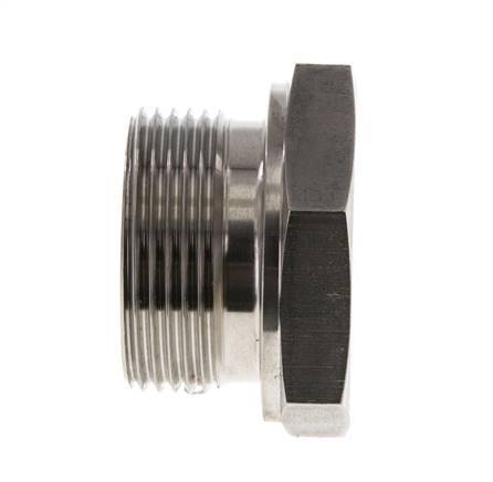 Tapón G1 1/4'' Acero inoxidable con hexágono exterior cono de 60° 150bar (2107,5psi) Hidráulico