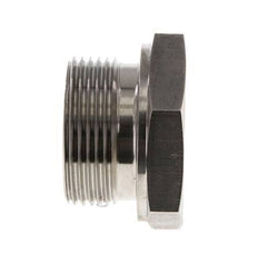 Tapón G1 1/4'' Acero inoxidable con hexágono exterior cono de 60° 150bar (2107,5psi) Hidráulico