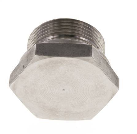 Tapón G1 1/4'' Acero inoxidable con hexágono exterior cono de 60° 150bar (2107,5psi) Hidráulico