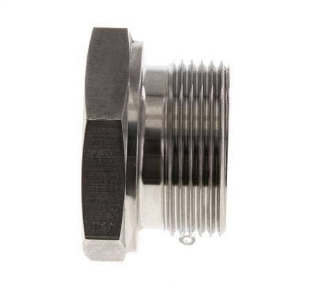 Tapón G1 1/4'' Acero inoxidable con hexágono exterior cono de 60° 150bar (2107,5psi) Hidráulico