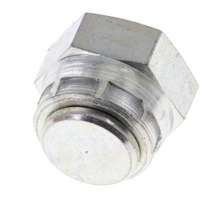 End Cap G3/8'' Steel with External Hex 60° cone 425bar (5971.25psi) Hydraulic [2 Pieces]