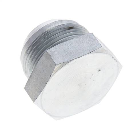 JIC Plug UN 1-5/8''-12 Steel 140bar (1967.0psi)