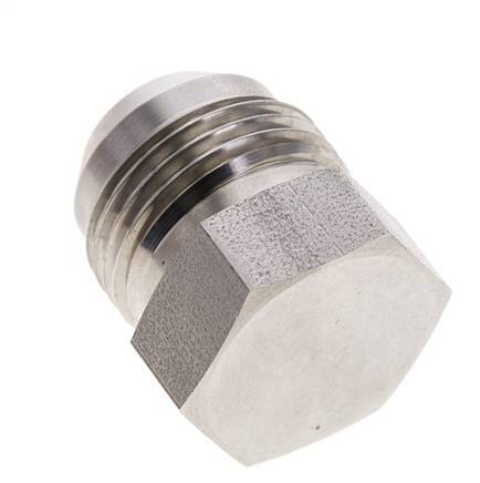 JIC Plug UN 1-1/16''-12 Stainless steel 210bar (2950.5psi)