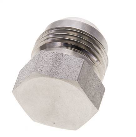 JIC Plug UN 1-1/16''-12 Stainless steel 210bar (2950.5psi)