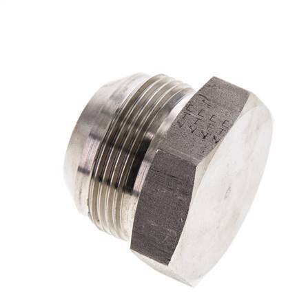 JIC Plug UN 1-5/8''-12 Stainless steel 140bar (1967.0psi)