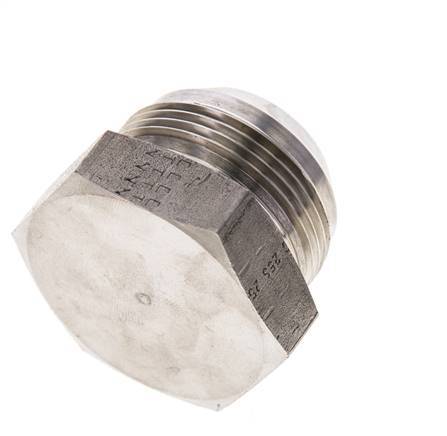 JIC Plug UN 1-5/8''-12 Stainless steel 140bar (1967.0psi)
